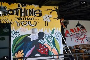 Mural Quotes Cafe Restoran