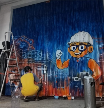 Jasa Mural Rolling Door
